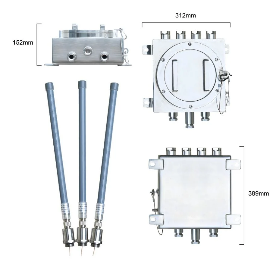 Intrinsical Safety Fuel Gas Station IP68 1773Mbps 2.4G 5.8g Dual-Band WiFi Ap Uwb Location Highly Function Embedded Base Station