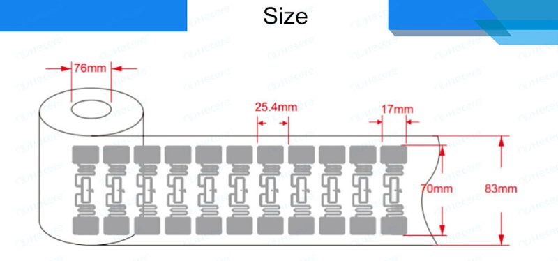 Custom Printing 73X21mm Passive UHF Tag 860-960MHz UHF RFID Paper Sticker / Label