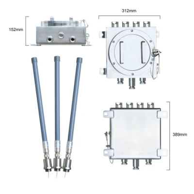 Eigensichere Kraftstofftankstelle IP68 1773 Mbit/s 2,4 G 5,8 g Dual